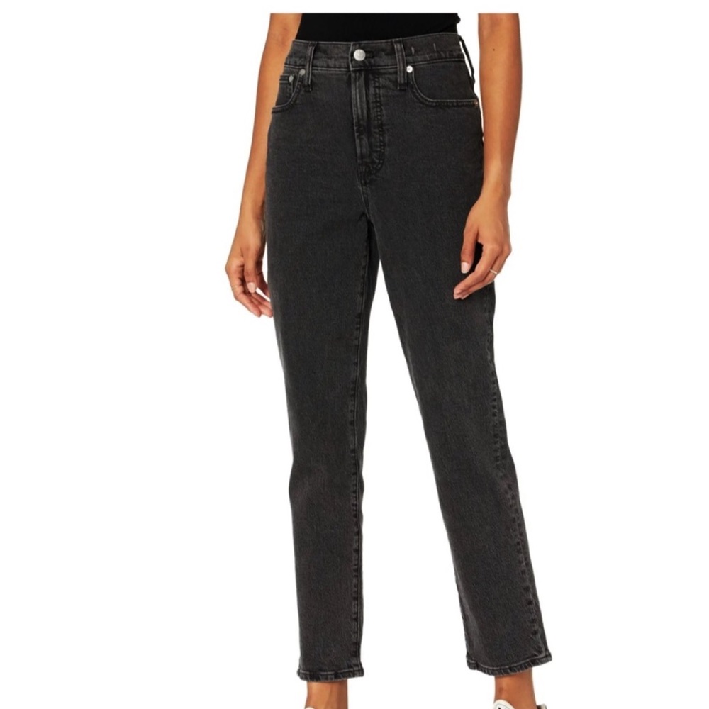MADEWELL “The perfect Vintage Jeans” Black Wash High Rise Size 25
